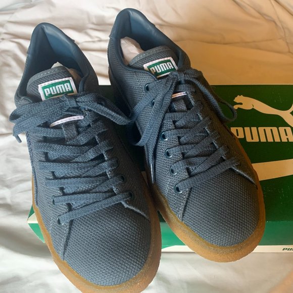 puma suede crepe canvas sneakers